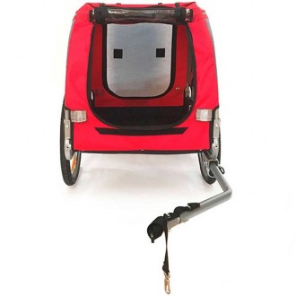 Přívěs / vozík za jízdní kolo Bellelli Dog Trailer pro psy / zvířata - nosnost 20kg / červený