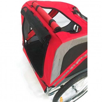 Přívěs / vozík za jízdní kolo Bellelli Dog Trailer pro psy / zvířata - nosnost 20kg / červený