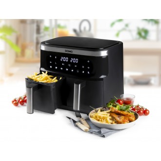 Dvojitá horkovzdušná fritéza 2 x 4 l - digi - DOMO DO537FR
