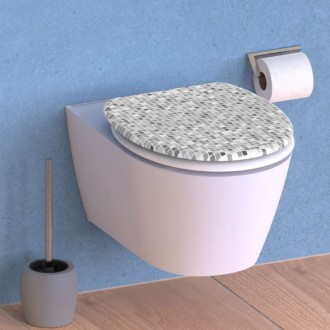 Schütte MOSAIK GRAU| Duroplast, Soft Close