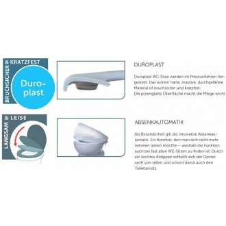 Schütte MOSAIK GRAU| Duroplast, Soft Close