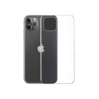 DeTech Silikonový ochranný obal pro iPhone 11 Pro Max - průhledný