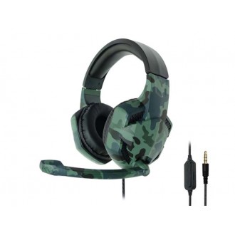 DeTech Drátový headset AK47 s mikrofonem - camo