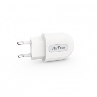 DeTech univerzální adaptér s lighting kabelem 1m - bílý