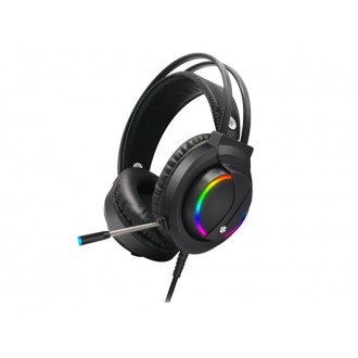 Herní sluchátka Moveteck CT019 - RGB - černá