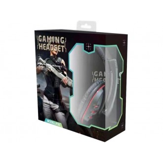 DeTech Drátový headset P30 s mikrofonem - černý
