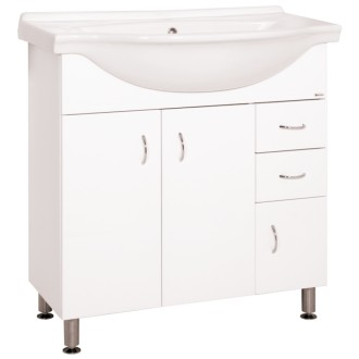 Koupelnová skříňka s umyvadlem Keramia Pro 80x50 cm bílá PRO80DV