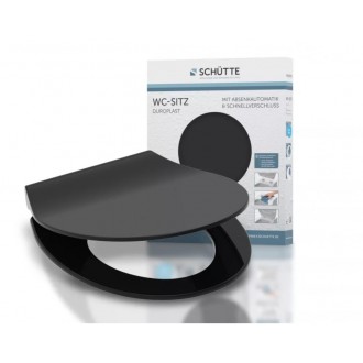 Schütte SLIM BLACK| Duroplast, Soft Close
