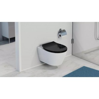 Schütte SLIM BLACK| Duroplast, Soft Close