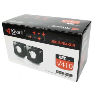 DeTech USB Reproduktory Kisonli V410 - černá