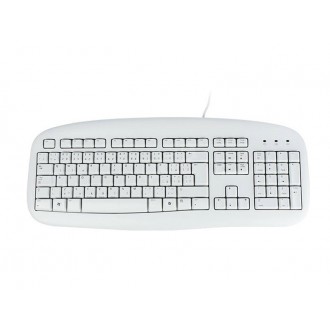Logitech Value Keyboard, USB+PS2, CZ, bílá