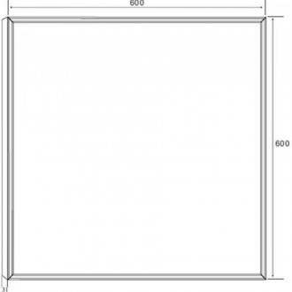 Zrcadlo s LED osvětlením Naturel Iluxit 60x60 cm chrom ZIL6060LED