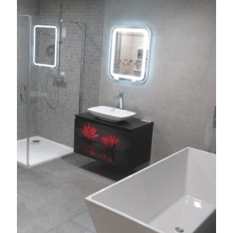 Zrcadlo s LED osvětlením Naturel Iluxit 60x70 cm ZIL6070KLEDS