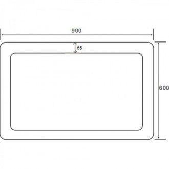 Zrcadlo s LED osvětlením Naturel Pavia Way 90x60 cm ZIL9060LED