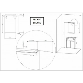 Zrcadlo s osvětlením Multi 60x80 cm bílá ZRCK60