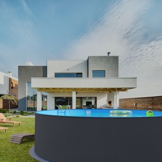 Bazén Planet Pool ANTRAZIT/Blue – samotný bazén 450x122 cm