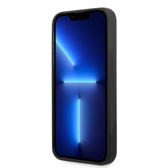 Guess Silicone Line Triangle Zadní Kryt pro iPhone 13 Pro Black