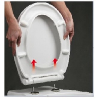 WC prkénko Glacera duroplast bílá BABYNEW