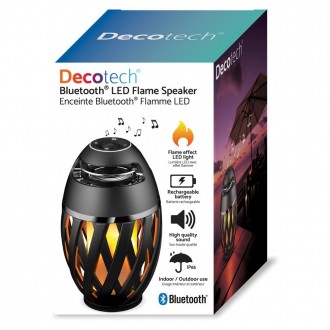 Reproduktor v plamenném designu s LED a Bluetooth