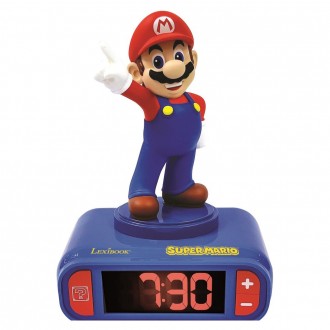 Dětský budík Super Mario s nočním osvětlením