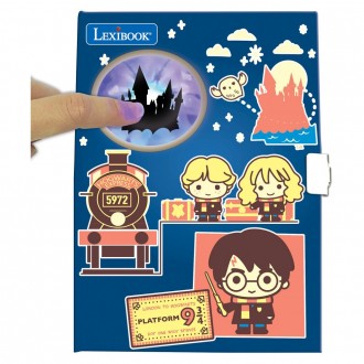 Elektronický svítící tajný deník Harry Potter s příslušenstvím