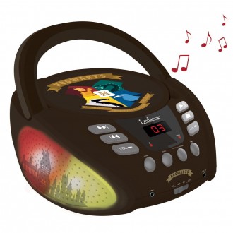 Přenosný Bluetooth CD přehrávač Harry Potter se světelnými efekty