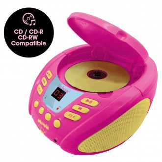 Přenosný Bluetooth CD přehrávač Disney Minnie se světelnými efekty