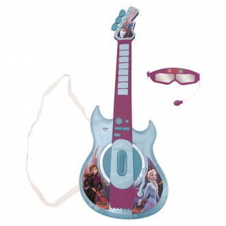 Elektronická kytara Disney Frozen s brýlemi s mikrofonem