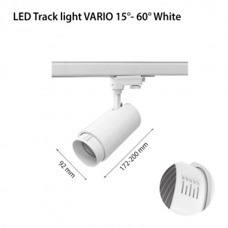 2R LED Kolejnicové svítidlo - VARIO 20W-4000K-bílé SKU14985