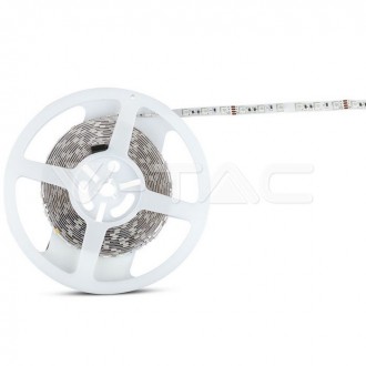 V-TAC LED pásek RGB 9W 24V IP20 SMD 5050-VT-5050-10M VT-5050