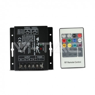 V-TAC LED RGB ovládač stmívač-3 kanály-12V:288W-24V:576W-VT-2420 VT-2420