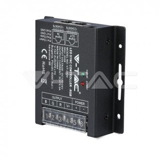 V-TAC LED RGB ovládač stmívač-3 kanály-12V:288W-24V:576W-VT-2420 VT-2420