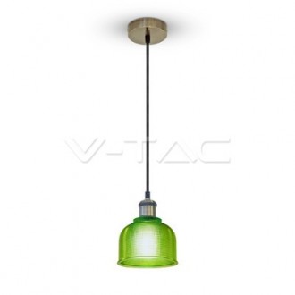 V-TAC Závěsné svítidlo zelené sklo-145 mm-VT-71506 VT-71506