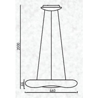 V-TAC Designový LED lustr 32W -3100LM-Stmívatelný-bílý SKU3958