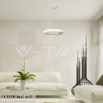 V-TAC Designový LED lustr 32W -3100LM-Stmívatelný-bílý SKU3958