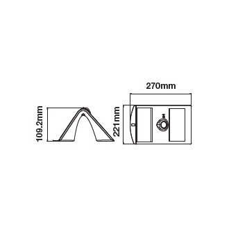 V-TAC LED solární svítidlo 7W-4000K-IP65-VT-767-7-bílé VT-767-7