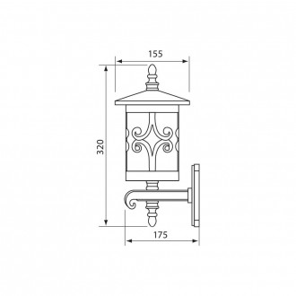 VIVALUX Venkovní nástěnné svítidlo E27-IP44-230V-JARDIN VIV004233