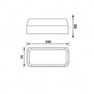 VIVALUX LED stropní svítidlo 12W-4000K-IP44-Vodotěsné VIV004278