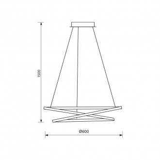 VIVALUX LED Závěsné svítidlo 56W - 4000K - designové VIV004409