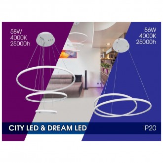 VIVALUX LED Závěsné svítidlo 56W - 4000K - designové VIV004409