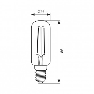 VIVALUX LED žárovka E14-retro filament-3W-4000K-TF25 VIV004111