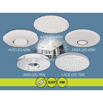 VIVALUX LED stropní svítidlo 60W-3000-6400K-bílé s dálkovým ovládáním VIV004424