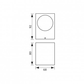 VIVALUXLED venkovní nástěnné svítidlo 1xGU10 BK IP44 VIV004248