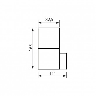 VIVALUX LED venkovní nástěnné svítidlo 1xE27-BK-SAPORO-W VIV004348