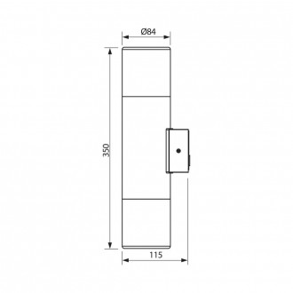 VIVALUX Venkovní fasádní LED osvětlení 2xGU10-BK-IP44 VIV004261