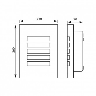 VIVALUX LED Fasádní svítidlo SYDNEY/SQ 1xE27 N/M IP44 VIV004256