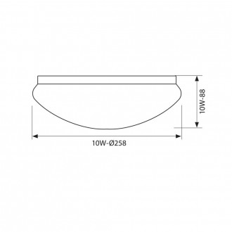 VIVALUX LED stropní svítidlo 10W-610Lm-4000K-bílé VIV003426