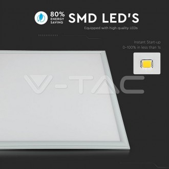 V-TAC LED panel stropní 29W-4000K-60x60 cm-podhledový čtverec barevná teplota (К): teplá bílá VT-6129-6