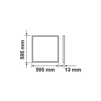 V-TAC LED panel stropní 29W-4000K-60x60 cm-podhledový čtverec barevná teplota (К): studená bílá VT-6129-6