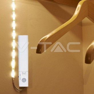 V-TAC LED pásek s pohybovým senzorem 1M 2,4W (4XAAA)-VT-8082 barevná teplota (К): teplá bílá VT-8082